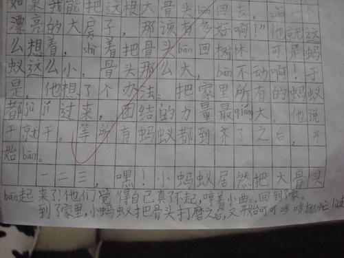 第一作500字
