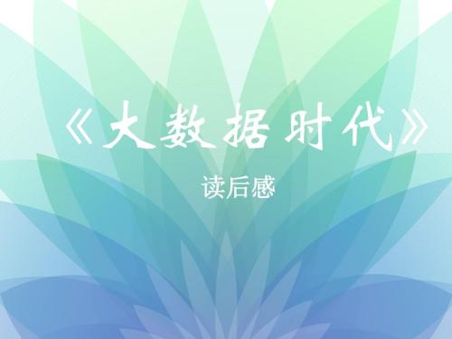 看完大数据时代