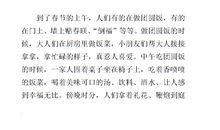 小学四年级作文过年