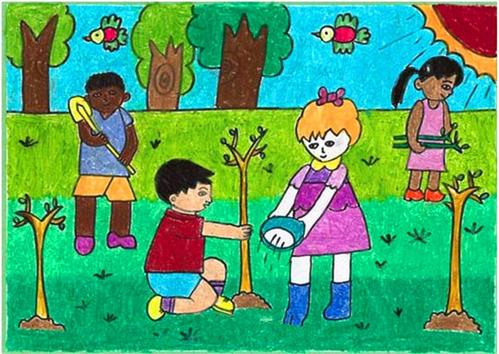 植树节小学组成