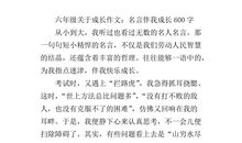 成长回眸600字作文