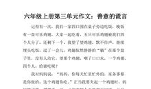 妈妈的谎言作文