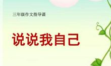 小学作文说说我自己