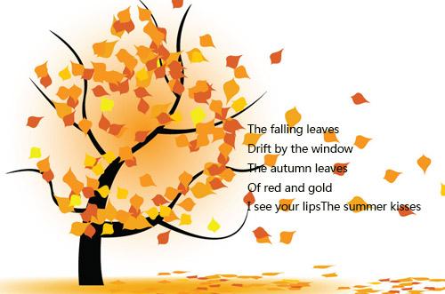 简短的句子描述秋天