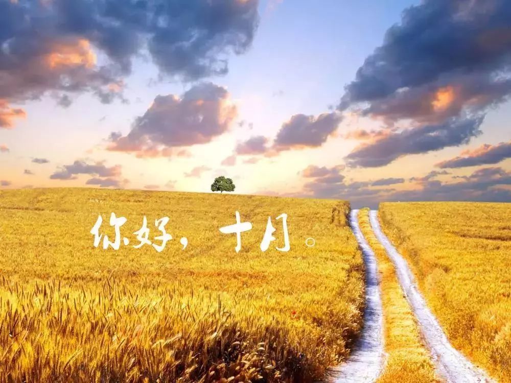十月你好句子励志