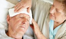 老人生病的句子