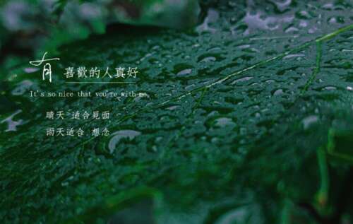 下雨了，说说心情2