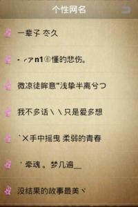 个性化的屏幕名称