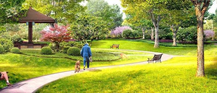 在公园里快乐的句子1