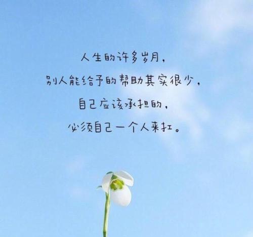 适合朋友圈子的成熟句子