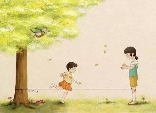 孩子们快乐的句子