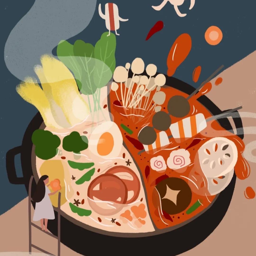 20，活着给了我一包火锅底部，我想穿过它，继续煮沸。