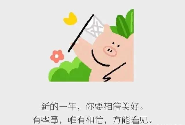 新的一年给自己一个句子