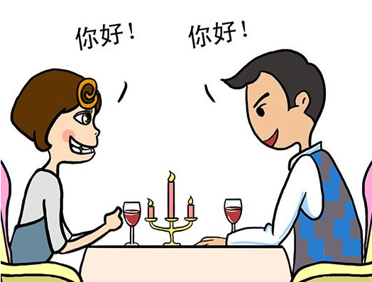 在盲目日期之后，男女短信问候2