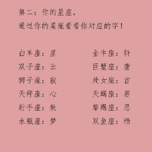 古风5 Word网络名称