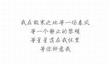 爱一个人的短句情话