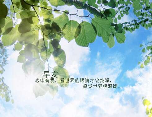 早上好图片带字句子正能量精选 4