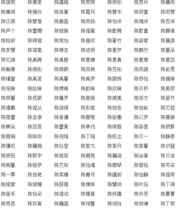 好名字四个字