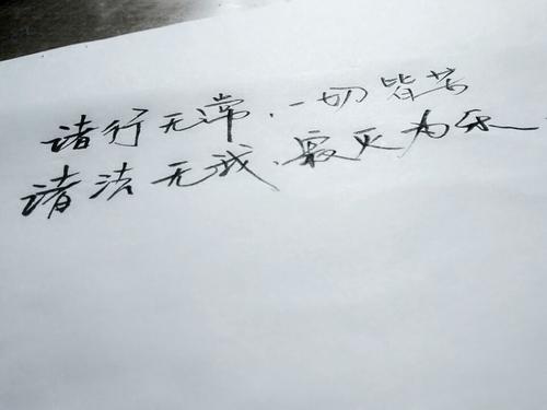 佛教徒审查的句子是什么？