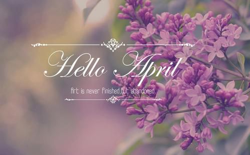 四月你好-励志句子