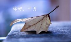 九月挥手道别，十月迎来美好——感性图片分享