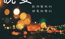 享有最多点赞的晚安动态记录——那些句句经文、礼貌言辞与内涵深刻的晚间问候语句