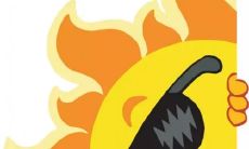 可以改写成：通过文字向你送上温暖的太阳问候，化作此时此刻的美好时光