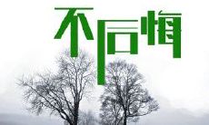 分享我的格言：我不会留下遗憾的念头