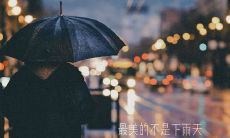 倾诉心情：借雨水寄情思